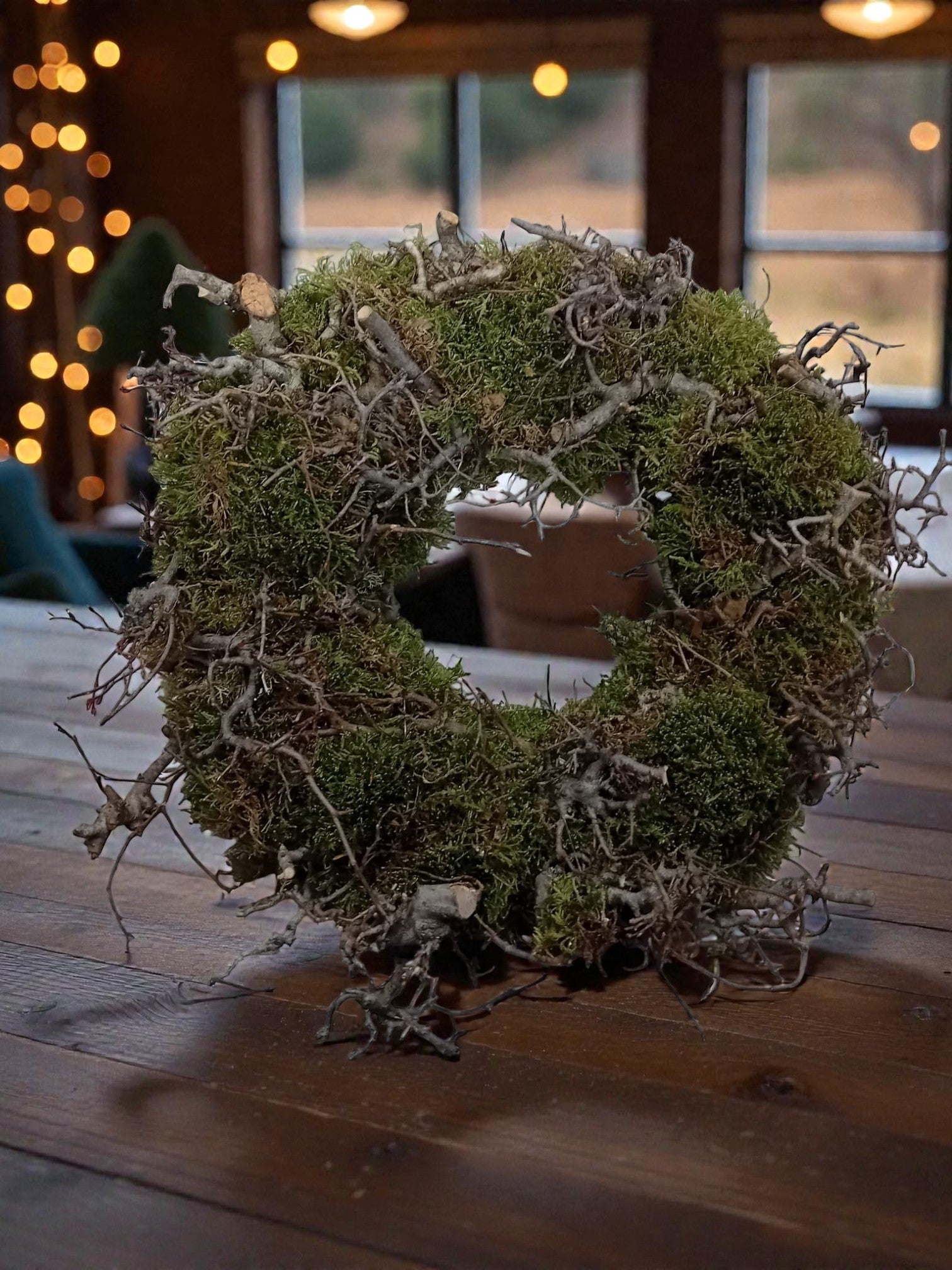 Moos-Zweig-Kranz – 35 cm