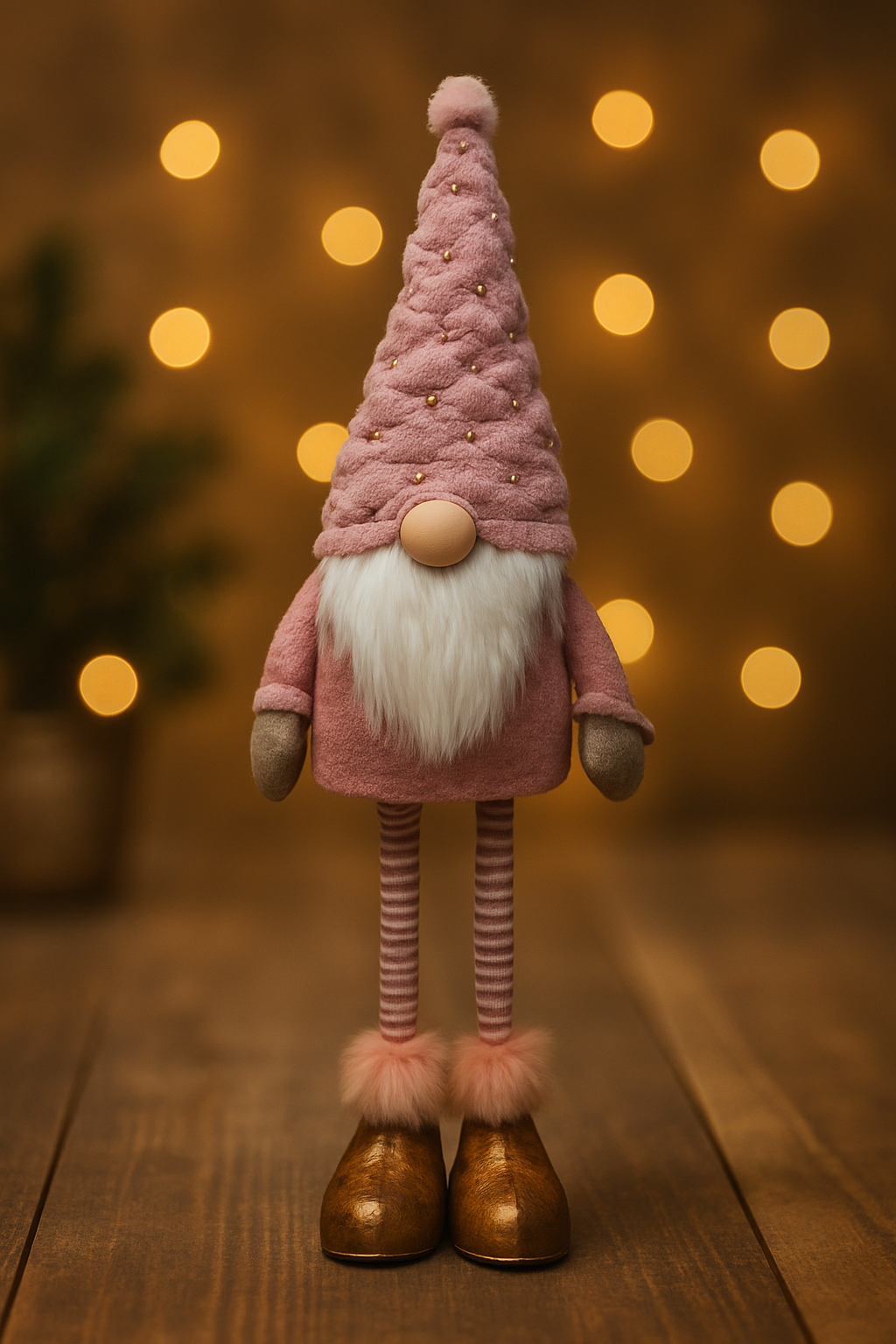 Plüsch-Weihnachtswicht “Rosy Gnome”