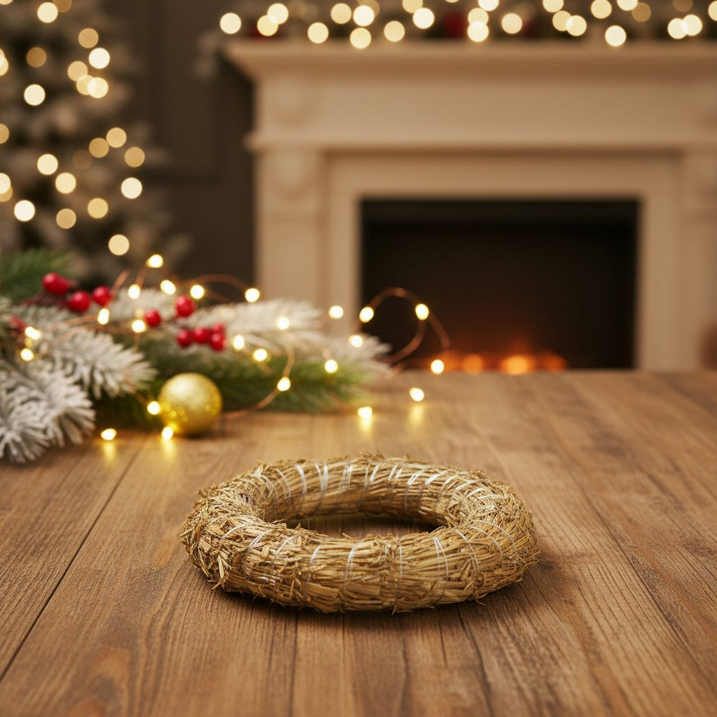 Strohkranz Natur – 25 cm